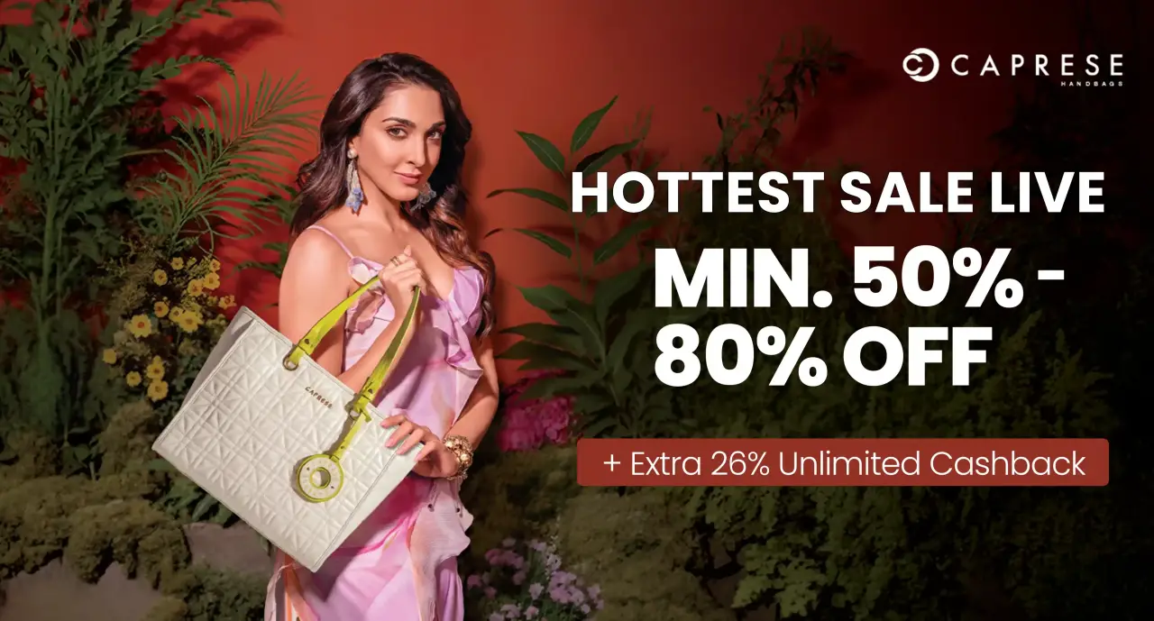 cashback offer on caprese bags