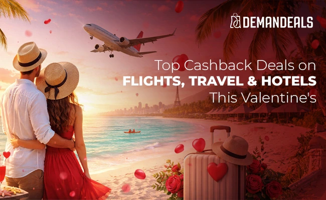 Top Cashback Deals on Flights, Travel & Hotels this Valentine’s Week