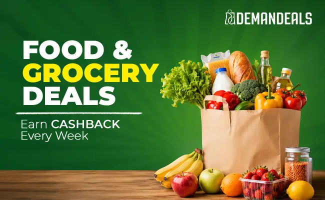 Explore Food & Grocery Deals: Earn Cashback every week